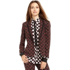 Rachel Rachel Roy Red Jacket Printed Blazer